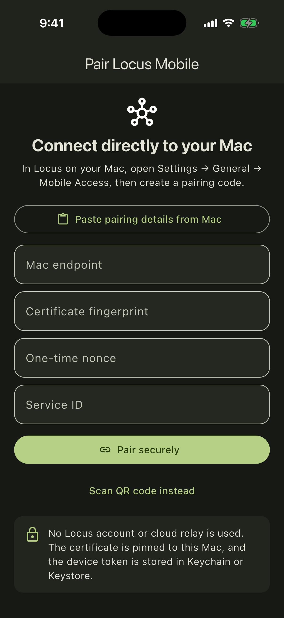 Pairing Locus Mobile